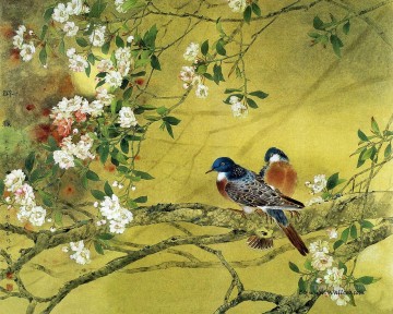 Pintura china pájaro flor borracho en primavera Pinturas al óleo